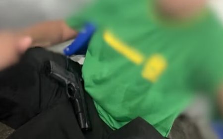 Polícia abre investigação após aluno postar foto com arma falsa dentro de escola em Campo Grande